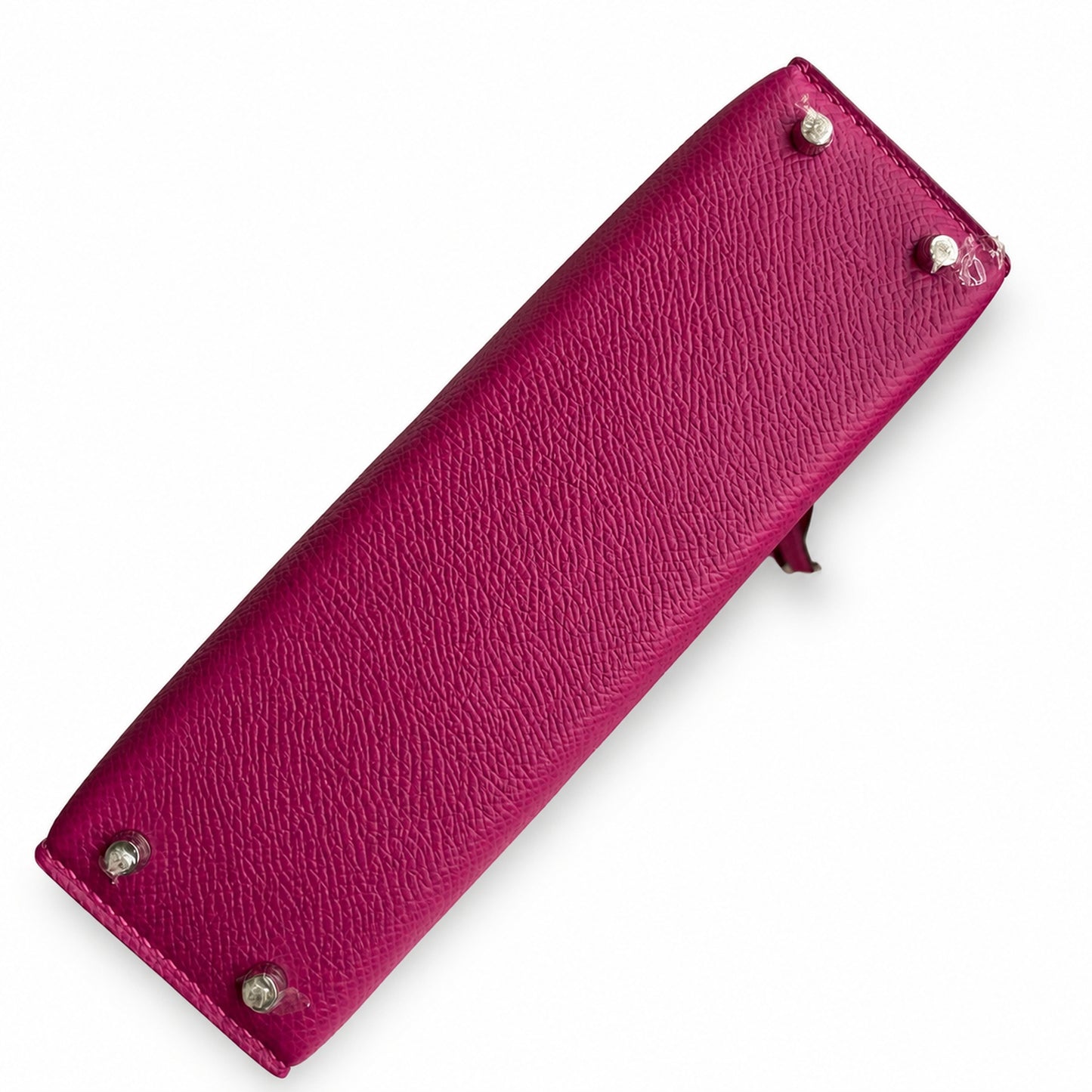 Fully hand-sewn👉Second generation Mini Kelly 19cm imported Epsom leather rose purple silver buckle