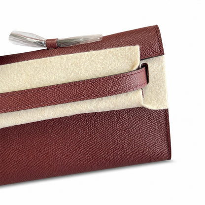 Kelly Cut 31 Clutch Epsom Leather Picture Burgundy