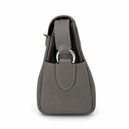 🆕 In stock Kelly Messenger messenger bag for men and women, pewter gray silver buckle, imported leather, all-steel hand-waxed thread, the highest cost-effectiveness on the Internet. The classic combin