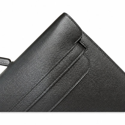 kelly Depeche 36cm Epsom leather 89 Noir black top handcrafted! Counter quality!