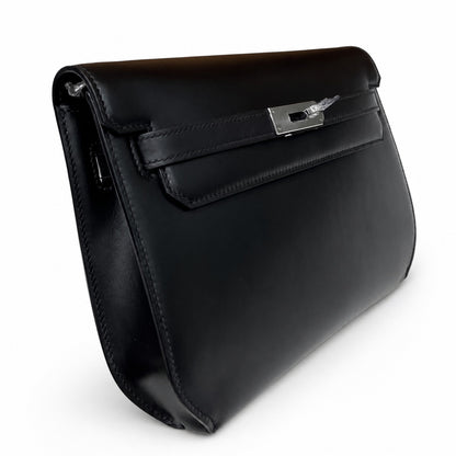 Kelly Depeches25 Black Silver Box Leather