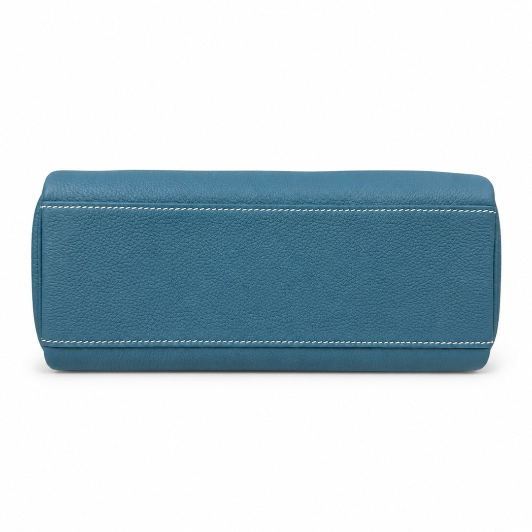 🆕 Available in stock: kelly messenger men's and women's bags, denim blue and silver buckles, imported leather, all-steel hand-waxed thread, the highest cost-effectiveness on the Internet. Unisex messe