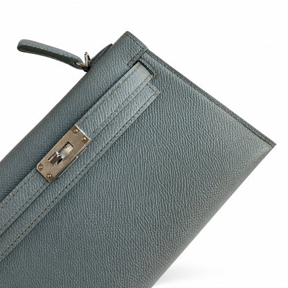 Fully hand-sewn👉Second generation Mini Kelly 19cm imported Epsom leather almond green silver buckle