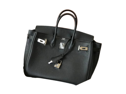 Birkin Retourne in Noir Togo Leather with Contrast Interior (Palladium Hardware)