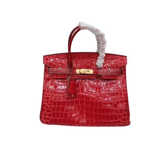 Birkin 30 Rouge Matte Alligator Gold Hardware