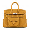 Birkin Cargo 25 in Sesame Toile Goéland and Swift Leather (Palladium Hardware)