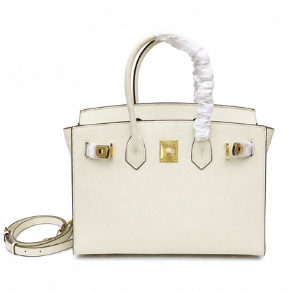 Birkin Style 25/30 Sellier in Craie Epsom Leather (Gold Hardware)