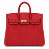 Rare Runaway Birkin 25cm Grizzly Rouge Casaque Suede Luxury Tote