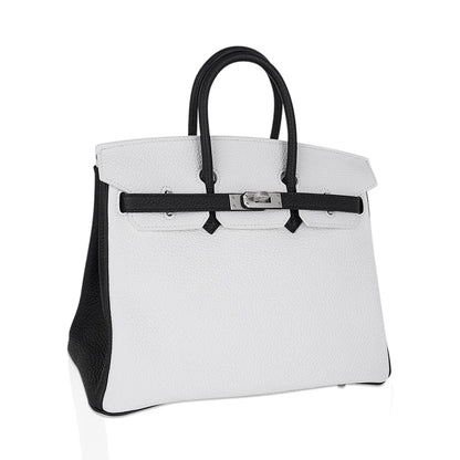 White With Black Brushed Palladium Hardware