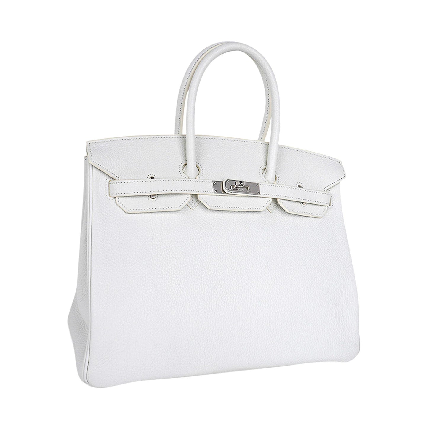 White Clemence Leather with Palladium Hardware